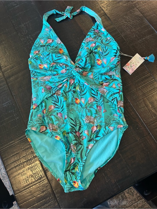 Johnny Was Other - Women’s Johnny Was Size XL Tropical Print One-Piece Swimsuit